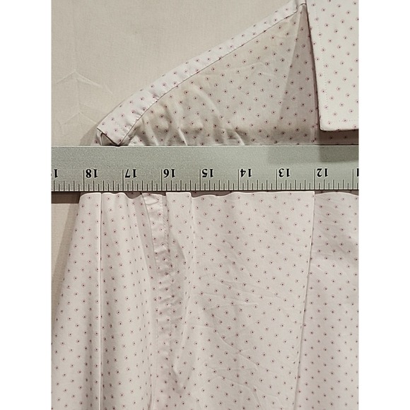 Tommy Hilfiger Shirt Mens L White Button-up, All Season Stretch Slim Fit - Picture 7 of 10